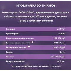 Франшиза VR на 4 игрока | Mini ZAGA-GAME ARENA